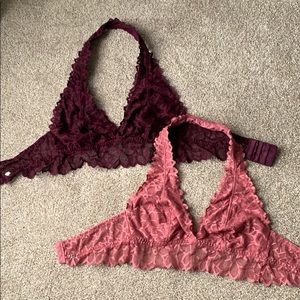 Two “small” Victoria Secret Pink bralettes